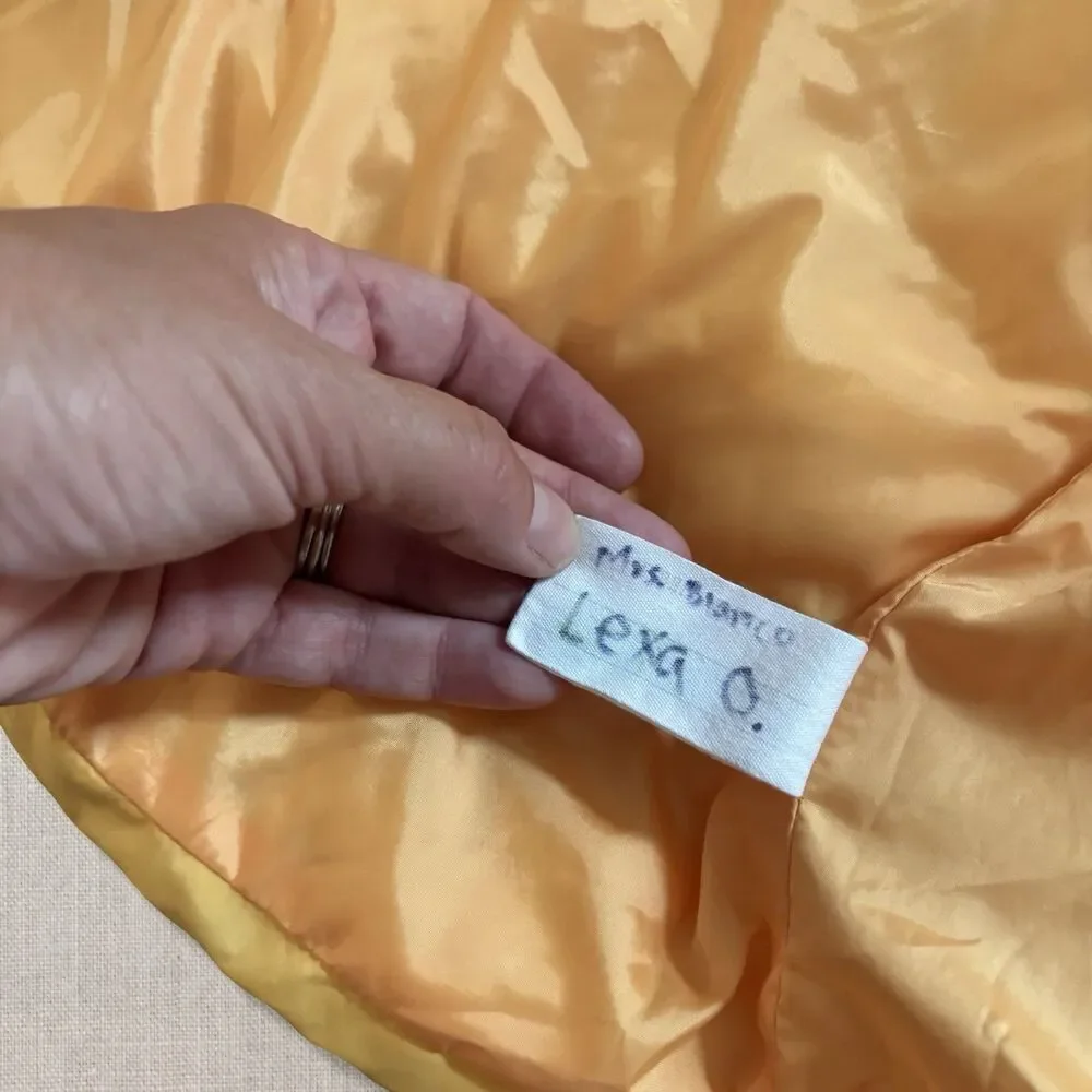 Primary Yellow Hooded Puffer Jacket Sherpa Hood Toddler Size 6-7